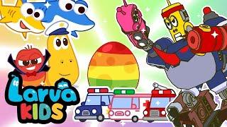 SURPRISE EGGS + More Nursery Rhymes & Kids Songs | LARVA KIDS