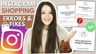 Instagram Shopping Errors & Solutions! Fix Shop & Facebook Commerce Manager for Product Tagging