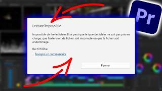 Comment Résoudre le Problème de Lecture de Vidéo après l’Export sur Premiere pro