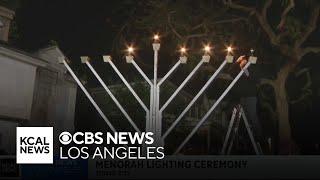 San Fernando Valley's largest menorah lighting hits Radford Studio Center