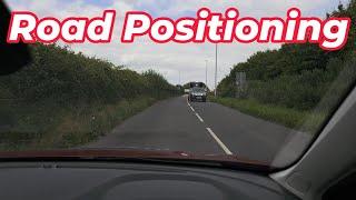 Road positioning, spatial awareness and passing parked cars. Simple ways to judge position.