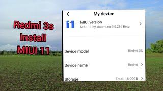 Miui 11 in redmi 3s all features of miii rom with ported rom