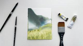 Blurry Background in Watercolor | Wet-on-Wet Practice