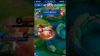 first blood DNS vs AURA #mdlids5 #mobilelegend #dns #aura #aurafire #auraesport #auragaming #shorts