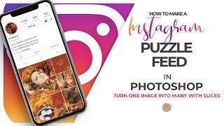 Instagram Grid Puzzle Layout in Photoshop