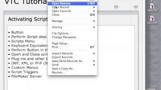 FileMaker Tutorial - 121 - Activating Scripts