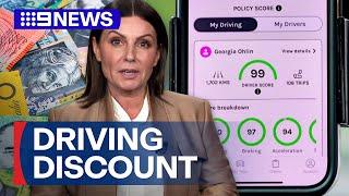 Insurer offering cheaper car insurance for safe driving | 9 News Australia