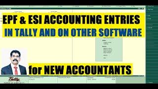 How to pass EPF and ESI Entries in Tally or on any Other Accounting Software | SVJ Academy