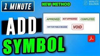 How to add symbols in pdf 2024 | Adobe acrobat tutorial