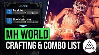 Monster Hunter World | New Crafting Options, Combo List & Shortcuts