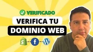 Verifica tu DOMINIO en FACEBOOK 2024 (Para Wordpress y Shopify)