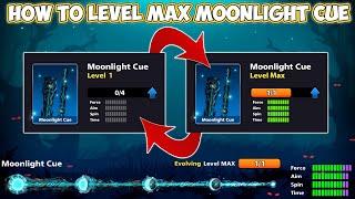LEVEL 1 to LEVEL MAX of MOONLIGHT Animated Cue - 8 BALL POOL -  Gaming With K