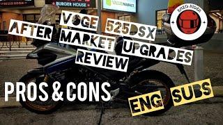 Voge 525dsx Upgrades ( after market parts ) & my Thoughts  (ENG - subtitles)