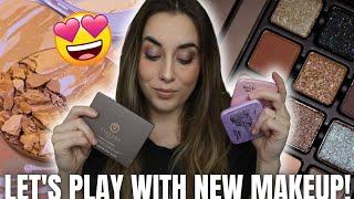 Trying New Makeup | Viseart Sireneuse Étendu Palette AND What's Up Beauty Blushes & Bronzers!