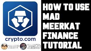 Mad Meerkat Finance Tutorial - How To Use Mad Meerkat Optimizer - MM Finance Crypto.com Defi Wallet