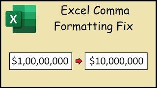 How to Format Excel for Three Digit Commas