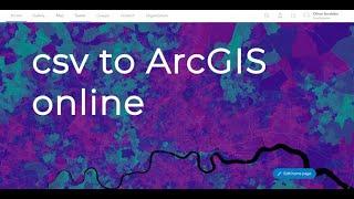 csv to ArcGIS online | burdGIS