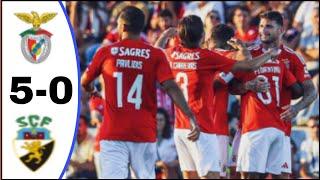 SC Benfica vs Farense (5-0), All Goals Results/Highlights Friendly Match-2024 Vangelis Pavlidis Goal