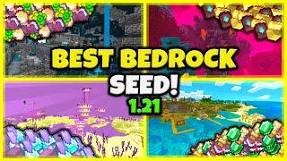 BEST SEED EVER!! In Minecraft Bedrock 1.21!