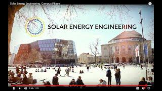 Solar Energy Engineering - On-Campus Week