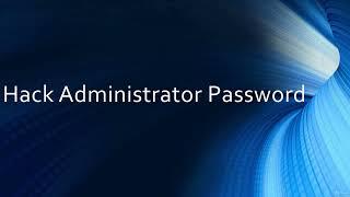 How to reset administrator Password with Kali Linux ?