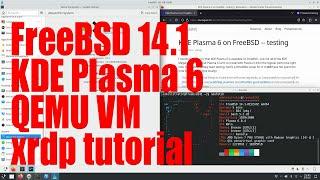 Install FreeBSD 14.1 and KDE Plasma 6 in QEMU VM tutorial - June 2024 -  2da0c933