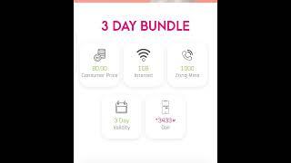 Zong 3 Days Call And Internet Packages | Zong 3 Day Call Package#code #like #subscribetomychannel