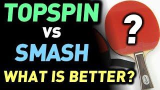 Serial TOPSPIN or powerful SMASH - what is better to use? LOOPING vs flat HITTING smashing