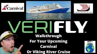 VeriFLY Walkthrough For Your Upcoming Carnival Cruise Or Viking River Cruise - How To Setup VeriFLY