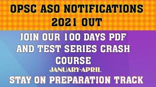 OPSC ASO NOTIFICATION  2021 OUT