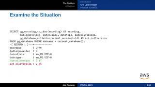 Sorting Out glibc Collation Challenges: Joe Conway - PGCon 2023