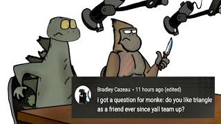 GODZILLA and MONKEY Answer YOUR Questions!!! - (50k Subscriber Special) / Q&A