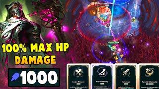 100% MAX HP Damage with 1000 AP Renata Glasc Renata Scopier WEapons Master of Duality Marksmage Para