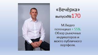 М.Видео потенциал +55%.  Обзор рыночных индикаторов. "Вечёрка" от  25.07.2023г. Выпуск№170