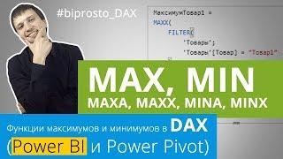 MAX, MAXA, MAXX, MIN, MINA, MINX: DAX функции максимумов и минимумов в Power BI (Pivot)