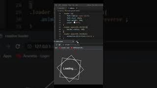 Quick CSS Loading Animation | Html CSS Animation Effects (Short Tutorial) #html #css #shorts