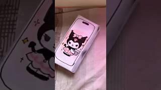 kuromi iPhone unboxing!#asmr #diy #iphone #kuromi #sanrio