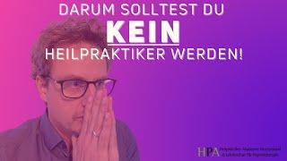 Warum Du KEIN Heilpraktiker für Psychotherapie werden solltest!