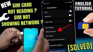 Why My Sim Card Is Not Showing Network || My Phone Not Reading My Sim Card Android/Samsung [Fixed]