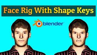 Face Rig With Shape Keys And Drivers | Blender Tutorial