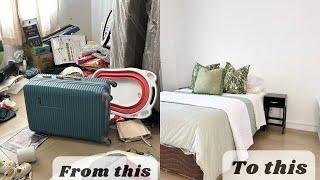 Extreme CLEAN WITH ME | Guest bedroom Clean and Declutter with me|Let us bake Madeir cake