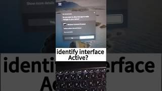 Identify which interface is active on your PC!#cmd#tech#shotts