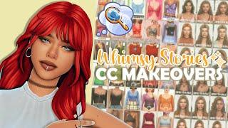 Giving CC MAKEOVERS to Sims in my Whimsy Stories Challenge Save