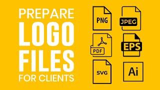 How To Prepare Logo Files for Clients - ক্লায়েন্টের জন্য লোগো ফাইল রেডি করুন