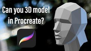Can you make 3D models with Procreate? #shorts