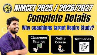 TOP NIMCET Coaching ASPIRE STUDY | New Batch FEE Best NIMCET 2024 Result | 34 Students Under Top 100