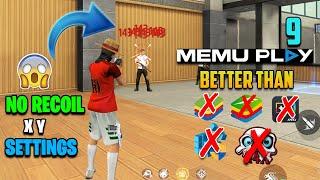 NO RECOIL : Memu Player Best X & Y Headshot Settings For Free Fire | Memu Emulator FF Settings (4K)