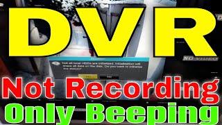 CCTV Camera DVR Beeping Problem || How to change DVR HArd Disk || DVR not recording only beeping