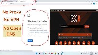 1337x unblock | easy way | 100% working in any computer, laptop | unblock blocked websites