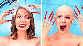 LUSTIGE MÄDELS-Probleme mit LANGEN NÄGELN | Beauty- und Beziehungs-Kämpfe auf La La Lebensfreude